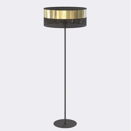 Põrandalamp LUX 1xE27/15W/230V must/kuldne