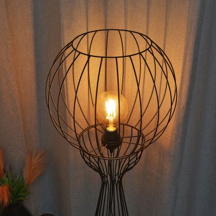 Põrandalamp MERCURE 1xE27/15W/230V must