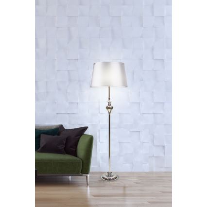 Põrandalamp PRIMA 1xE27/60W/230V hõbe/läikiv kroom