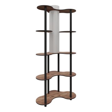 Põrandalamp riiulitega 1xE27/40W/230V 150 cm must/pruun