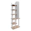 Põrandalamp riiulitega MODA DOR 1xE27/40W/230V valge/pruun
