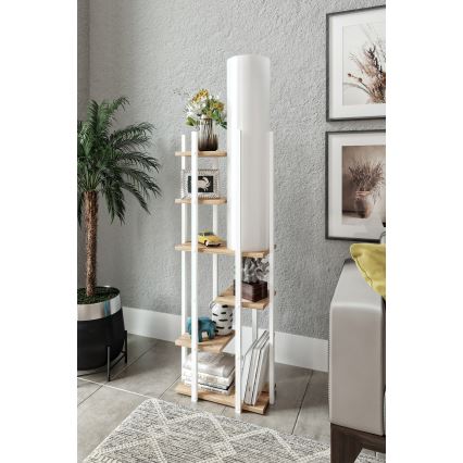 Põrandalamp riiulitega VOGUE 1xE27/40W/230V 160 cm valge