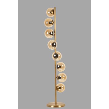 Põrandalamp SIMAY 8xE27/40W/230V kuldne