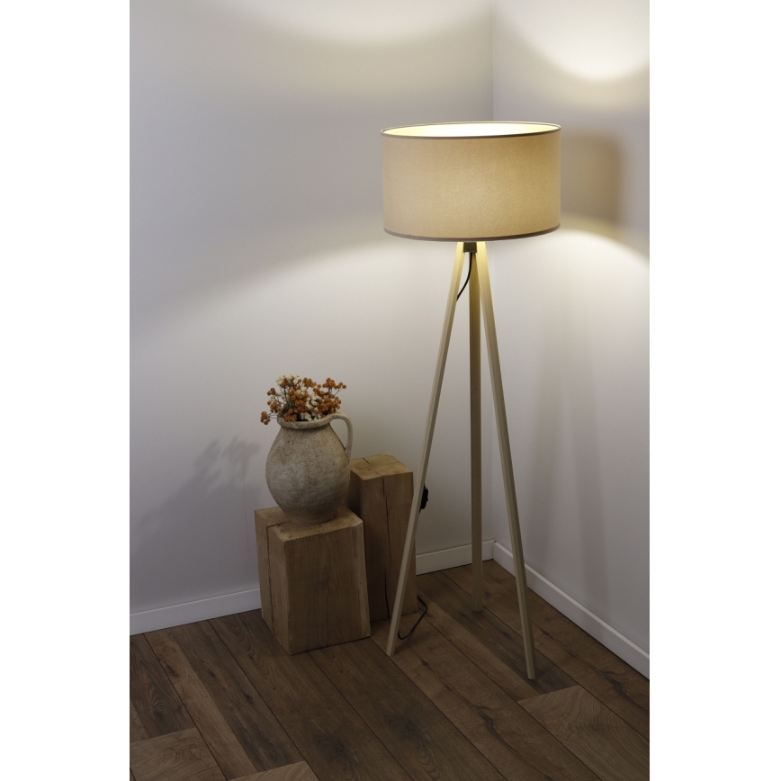 Põrandalamp STANDART 1xE27/60W/230V beež