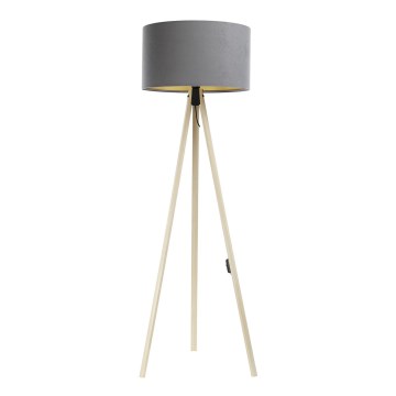 Põrandalamp STANDART 1xE27/60W/230V hall/beež
