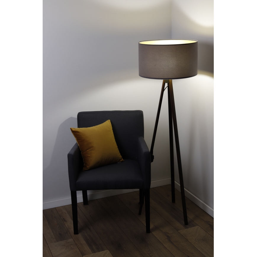 Põrandalamp STANDART 1xE27/60W/230V hall/pruun