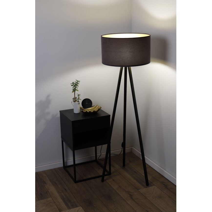 Põrandalamp STANDART 1xE27/60W/230V hall/wenge