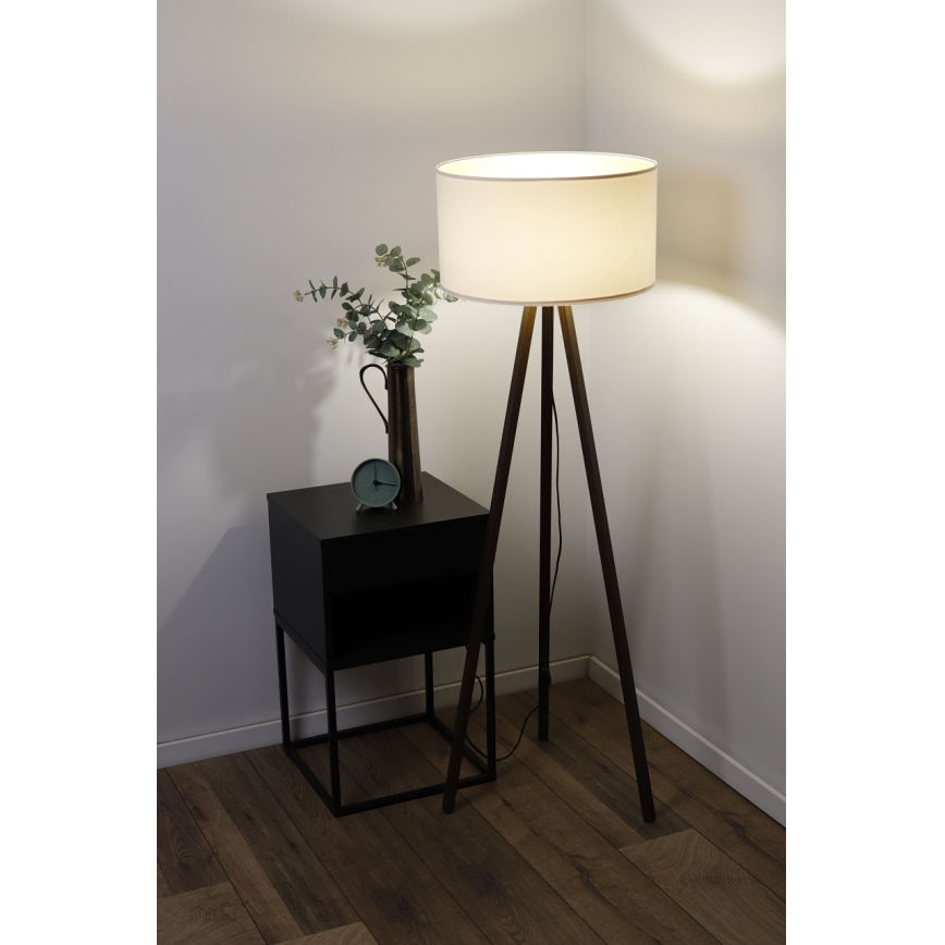 Põrandalamp STANDART 1xE27/60W/230V kreemikas/venge