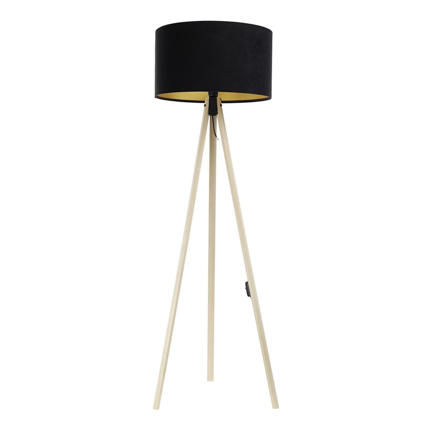 Põrandalamp STANDART 1xE27/60W/230V must/beež