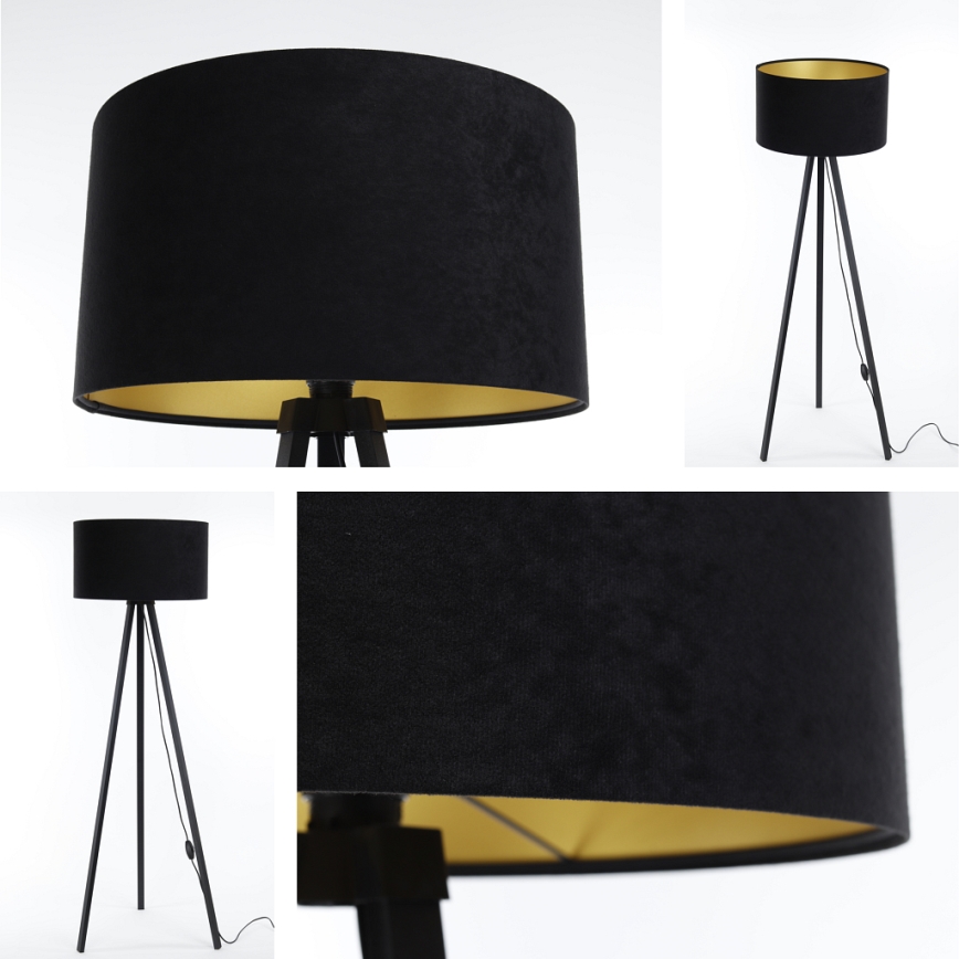 Põrandalamp STANDART 1xE27/60W/230V must/venge