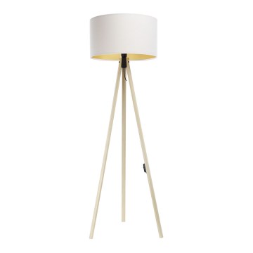 Põrandalamp STANDART 1xE27/60W/230V valge/beež