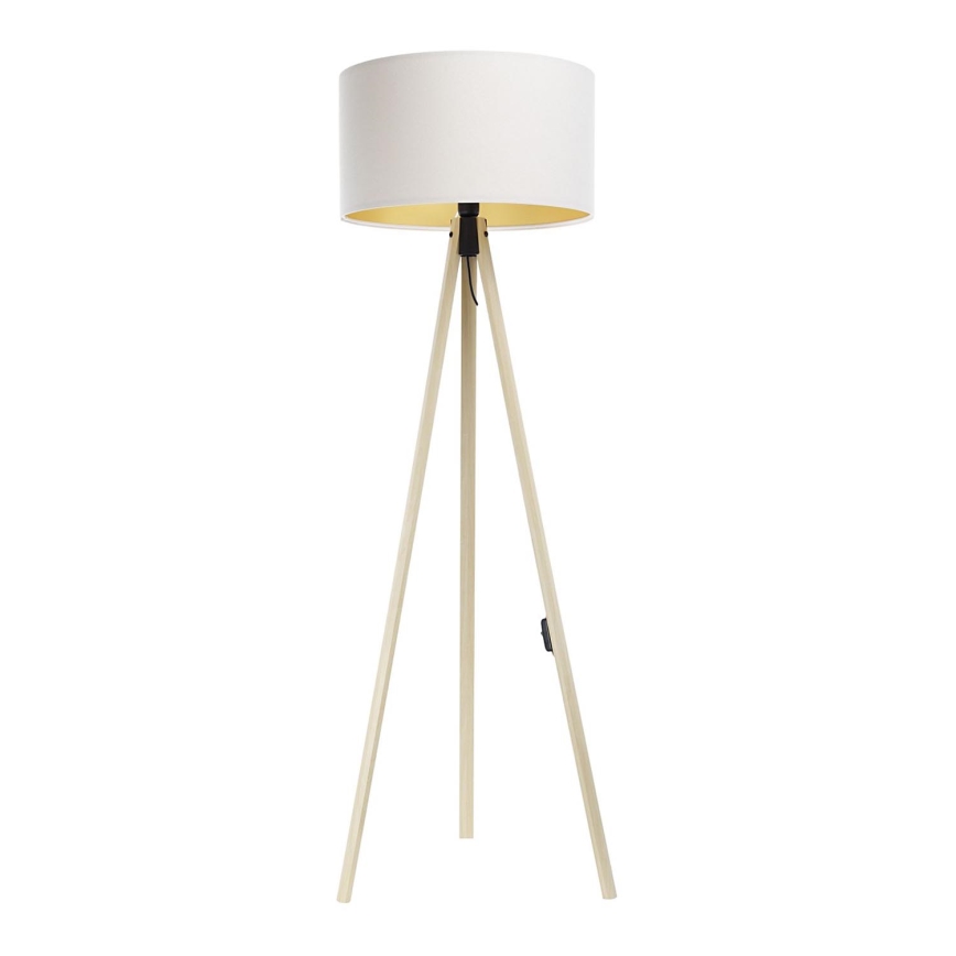 Põrandalamp STANDART 1xE27/60W/230V valge/beež