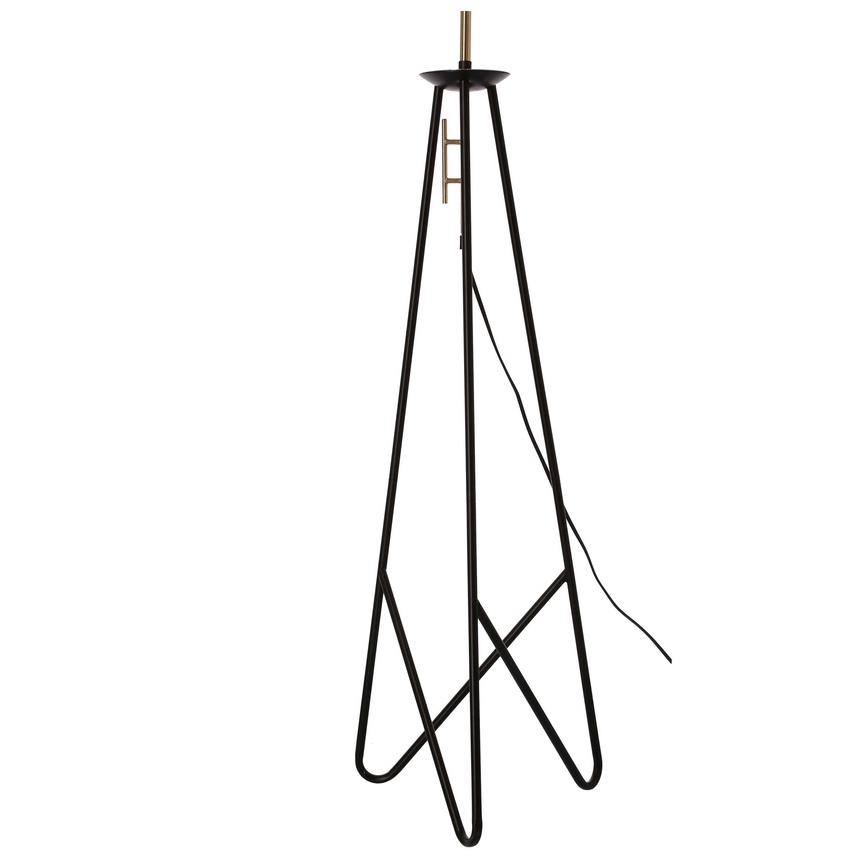 Põrandalamp TAFLO 1xE27/60W/230V valge/must/kuldne