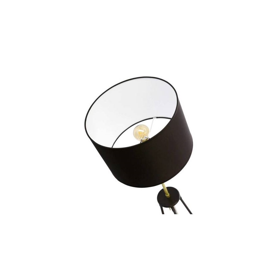 Põrandalamp TEGOLA 1xE27/60W/230V must/kuldne