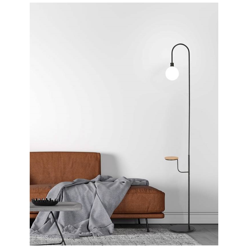 Põrandalamp VANITY 1xG9/40W/230V must