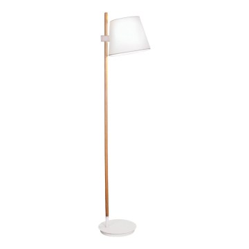 Põrandalamp VIANA 1xE27/60W/230V valge/pruun