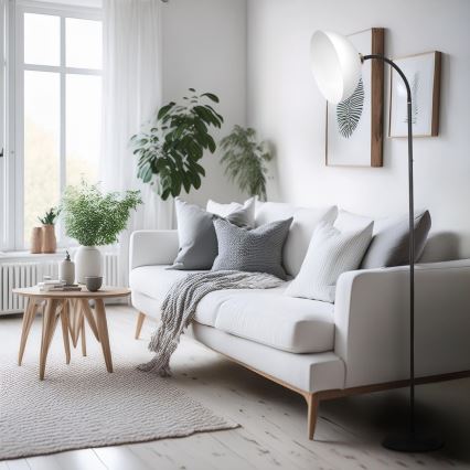 Põrandalamp ZACK 1xE27/15W/230V must