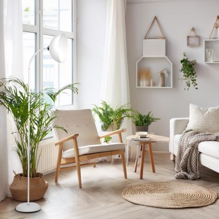 Põrandalamp ZACK 1xE27/15W/230V valge