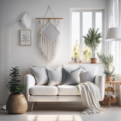 Põrandalamp ZACK 1xE27/15W/230V valge