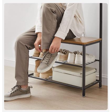 Põrandariidepuu NAVOR, pruun/must