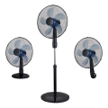 Põrandatuuluti 3-ühes, 50 W/230 V, läbimõõt 40 cm, must