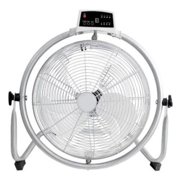 Põrandatuuluti 90 W/230 V, Ø 45 cm, hõbedane + kaugjuhtimispult