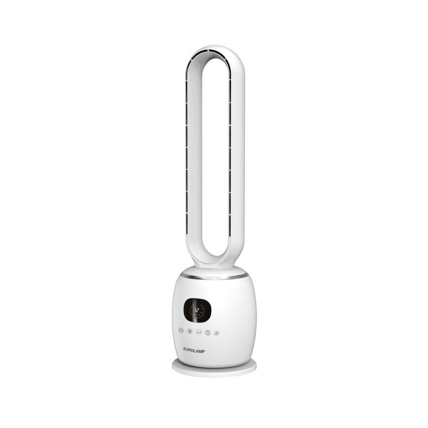 Põrandaventilaator 30W/230V, 86 cm, valge + kaugjuhtimispult