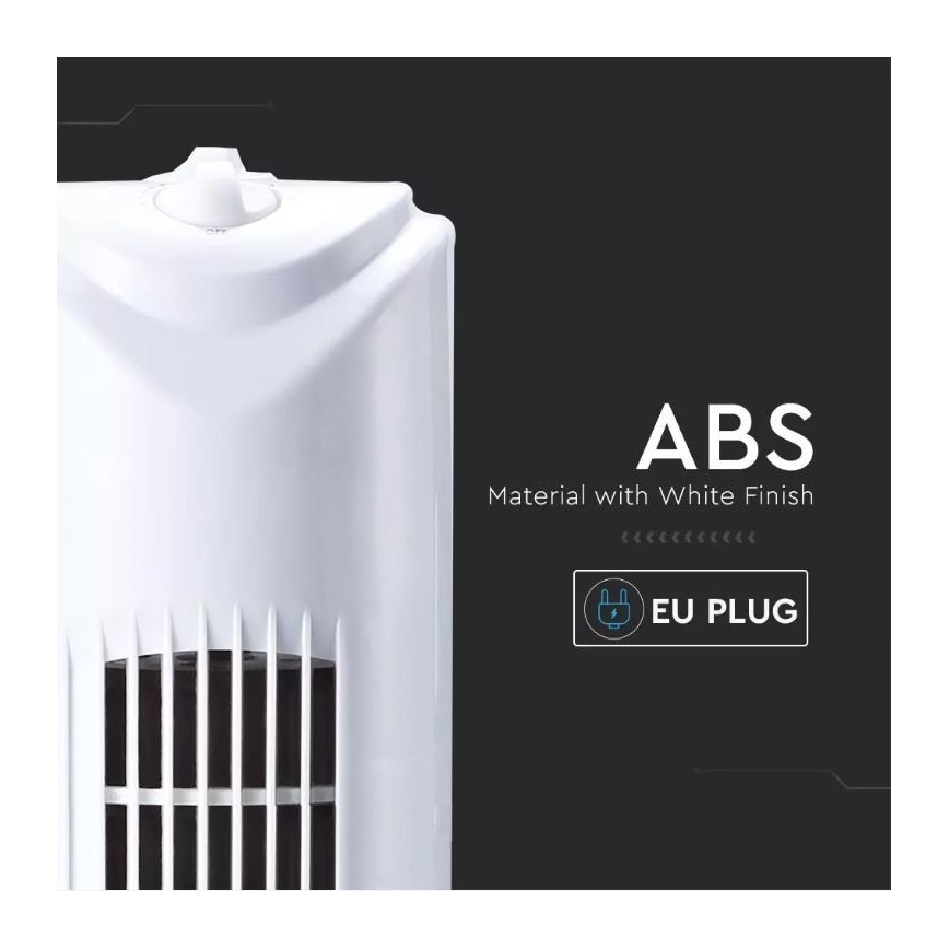 Põrandaventilaator taimeriga 45W/230V valge