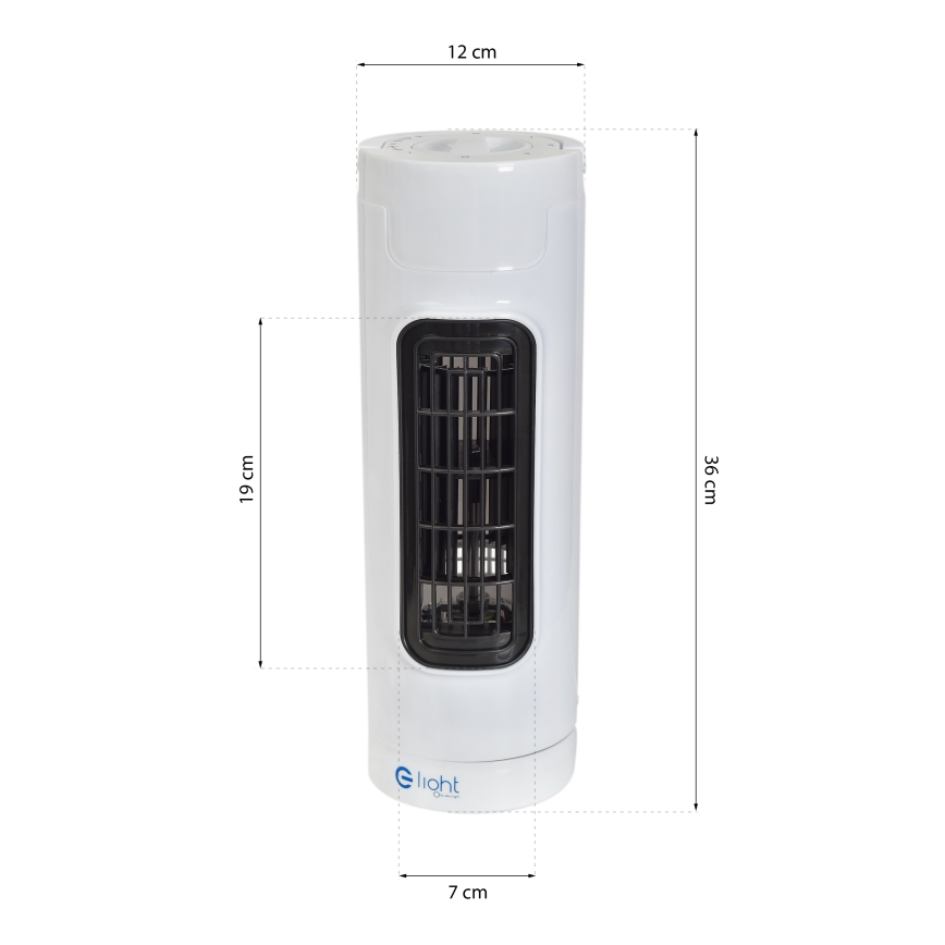 Põrandaventilaator TOWER 30W/230V valge