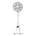 Põrandaventilaator uduefektiga 50W/230V 126 cm valge + kaugjuhtimispult