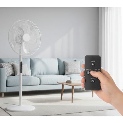 Põrandaventilaator VIENTO-R 40W/230V valge + kaugjuhtimispult