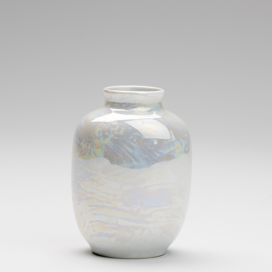 Portselanist vaas 12,5x9 cm pärl valge