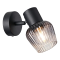Prezent 14100 - Kohtvalgusti seinale OASIS 1xE27/60W/230V must/suitsune