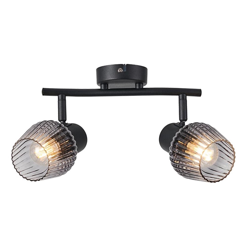 Prezent 14101 - Kohtvalgusti OASIS 2xE27/60W/230V must/suitsune