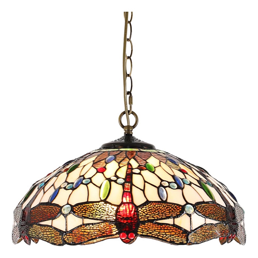 Prezent 1708 - Lühter TIFFANY 2xE27/60W/230V