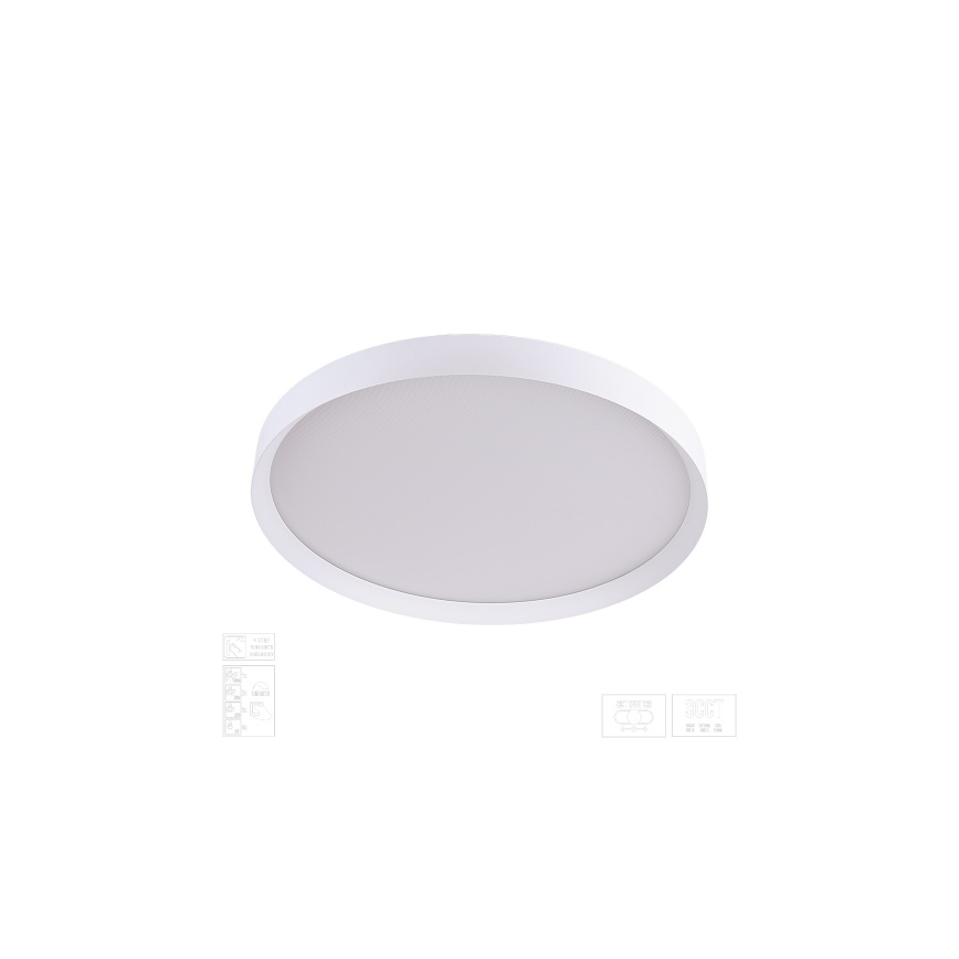Prezent 17314 - hämardatav LED-laevalgusti MAYSA LED/42W/230V 3000/4000/6000K läbimõõt 48,5 cm valge