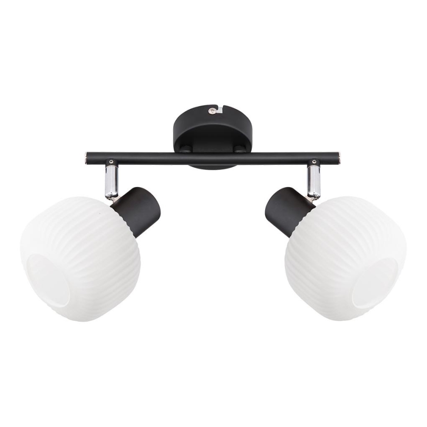Prezent 27520 - Kohtvalgusti ARYA 2xE14/40W/230V must/valge