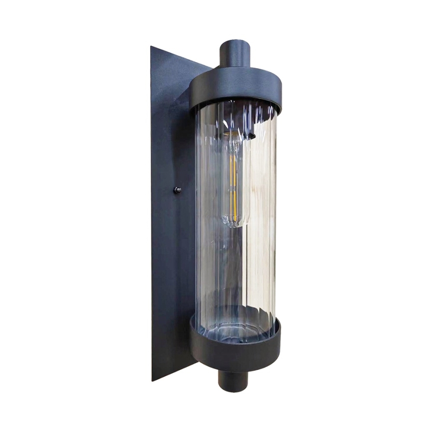 Prezent 28213A - Väli seinavalgusti VERTICA 1xE27/35W/230V IP54 must