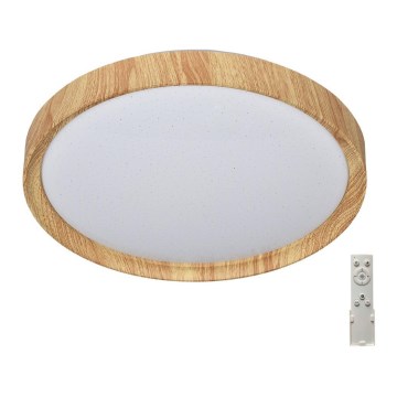 Prezent 71330 - LED reguleeritav laelamp WOODEN LED/33W/230V 3000-6500K + kaugjuhtimispult