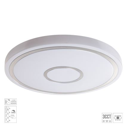 Prezent 71342 - LED-hämardatav laelamp MOZAN LED/40W/230V 3000/4000/6500K, läbimõõt 48 cm, valge