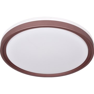 Prezent 71344 - hämardatav LED-laelamp FLOREN LED/30W/230V 3000/4000/6500K läbimõõt 41,5 cm pruun