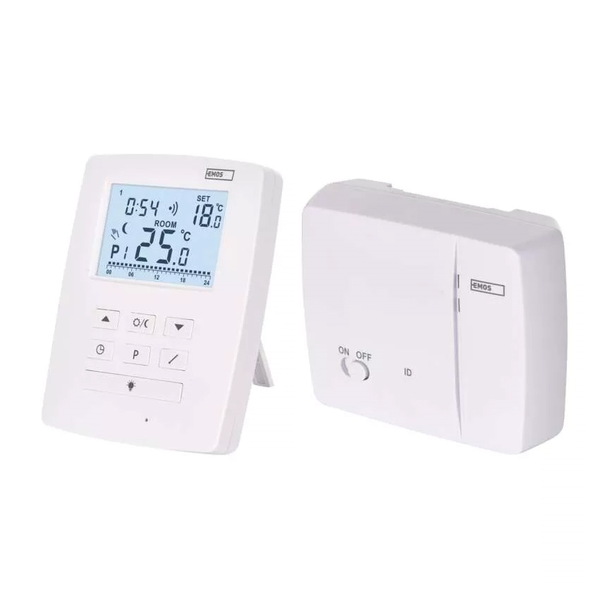 Programmeeritav termostaat 230V+2xAA