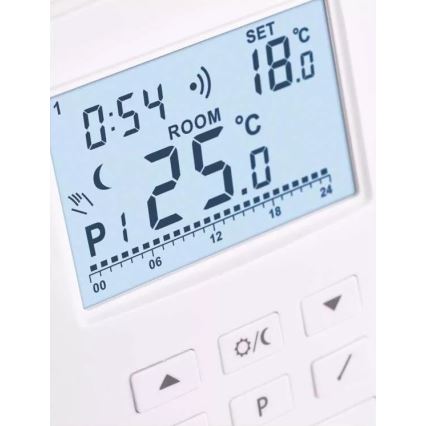 Programmeeritav termostaat 230V+2xAA