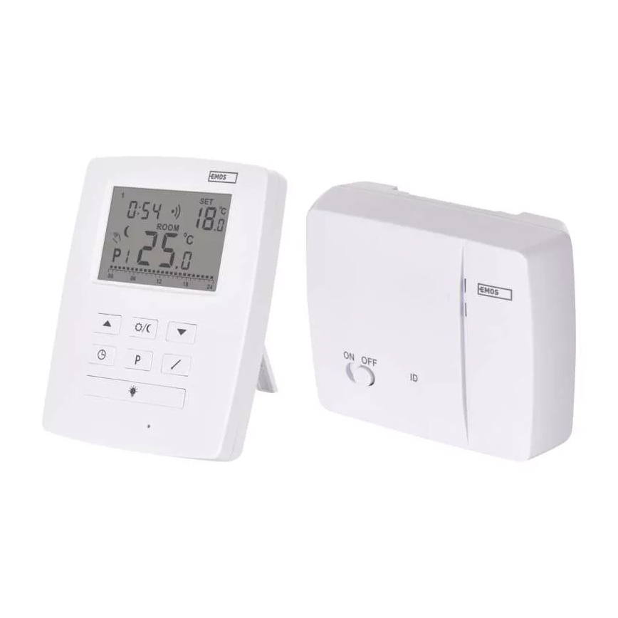 Programmeeritav termostaat 230V+2xAA