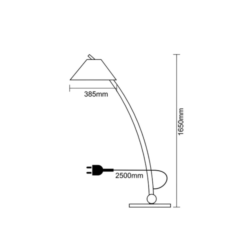 Puidust põrandalamp 1xE27/60W/230V täispuit/saar