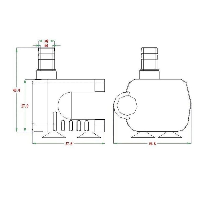 Pump 5-12V 200 l/h
