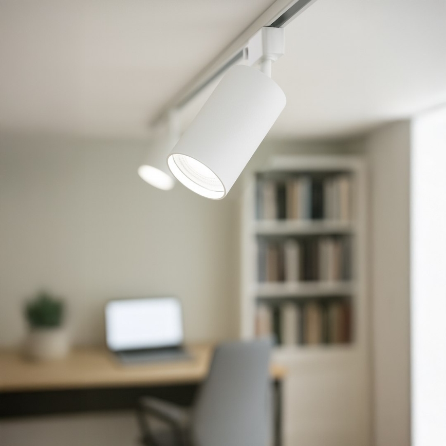 Punktvalgusti 1-faasilisse liistsüsteemi TIGER 1xGU10/10W/230V valge