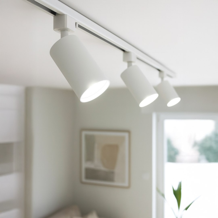 Punktvalgusti 1-faasilisse liistsüsteemi TIGER 1xGU10/10W/230V valge