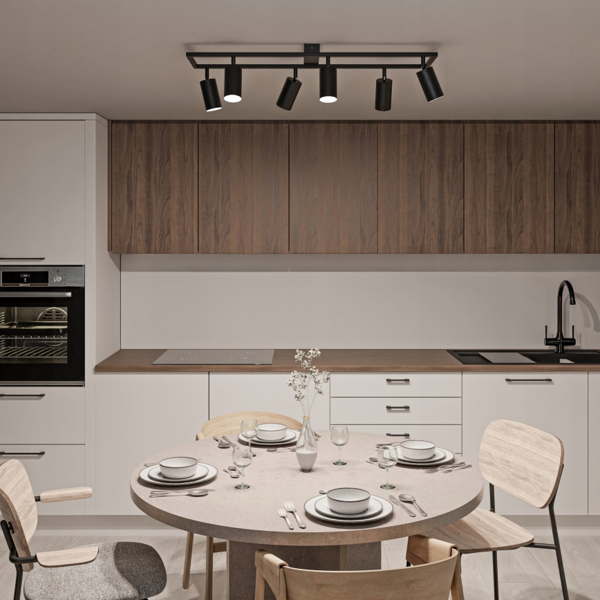 Punktvalgusti 6xGU10/30W/230V must