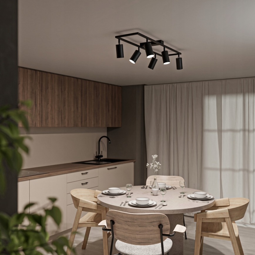 Punktvalgusti 6xGU10/30W/230V must